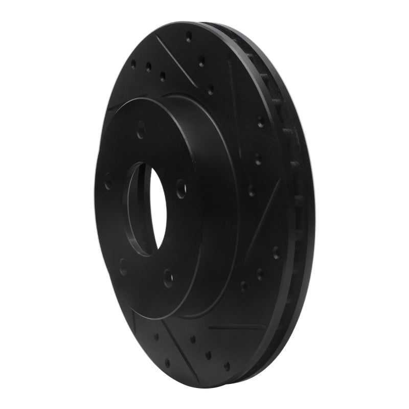 R1 Concepts R1 78-81 Pontiac Firebird Rear Right Drilled & Slotted Black Brake Rotor