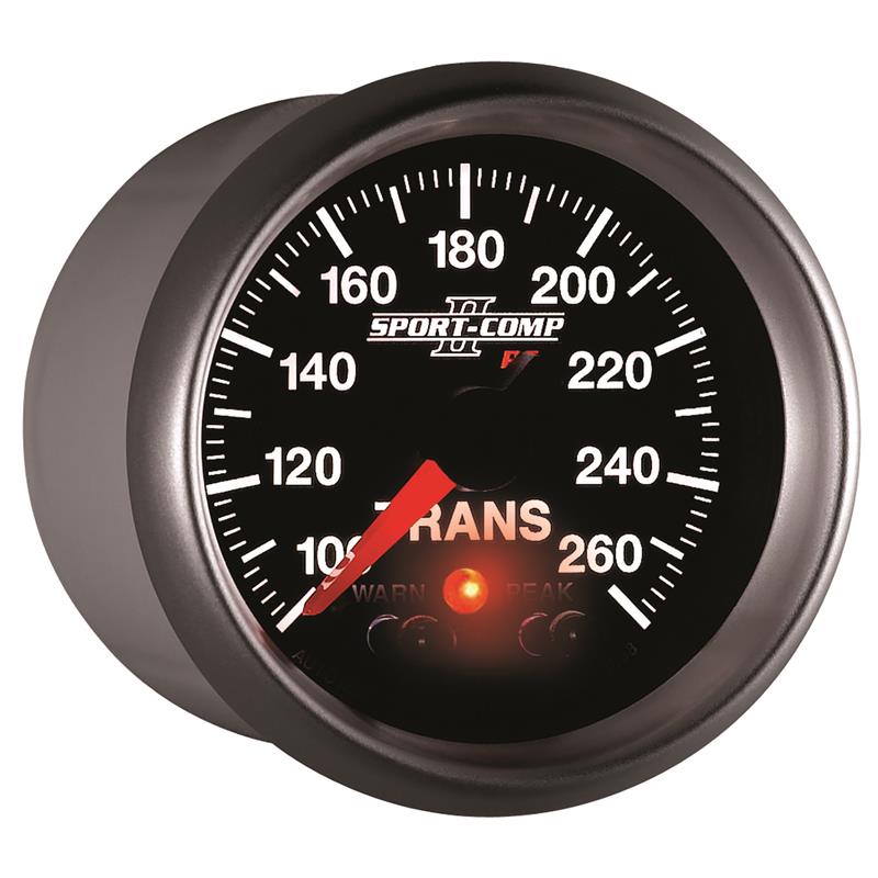 Autometer Elite 52.4mm 100-260F Transmission Temperature Peak & Warn w/ Electronic Control Gauge