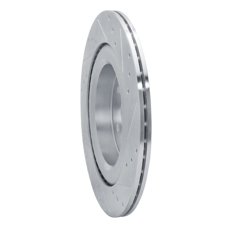 R1 Concepts R1 19-25 Subaru ASCENT Rear Left Drilled & Slotted Silver Brake Rotor