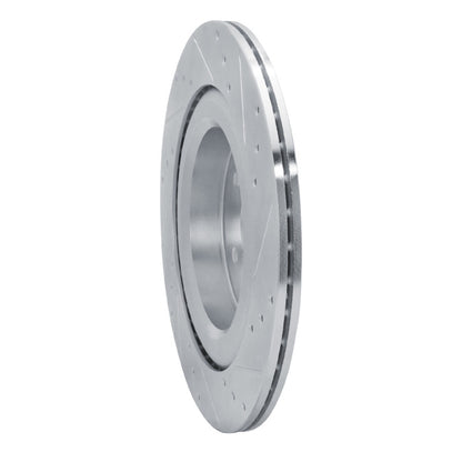R1 Concepts R1 19-25 Subaru ASCENT Rear Left Drilled & Slotted Silver Brake Rotor