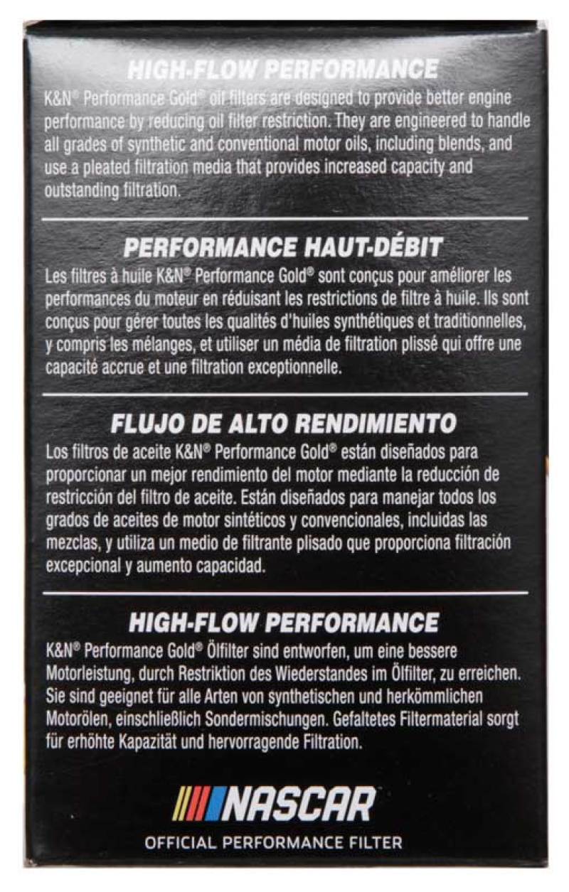 K&N Engineering K&N Performance Oil Filter for 09-19 GM 1.4L / 1.6L / 1.8L w/ Hengst Filter Housing