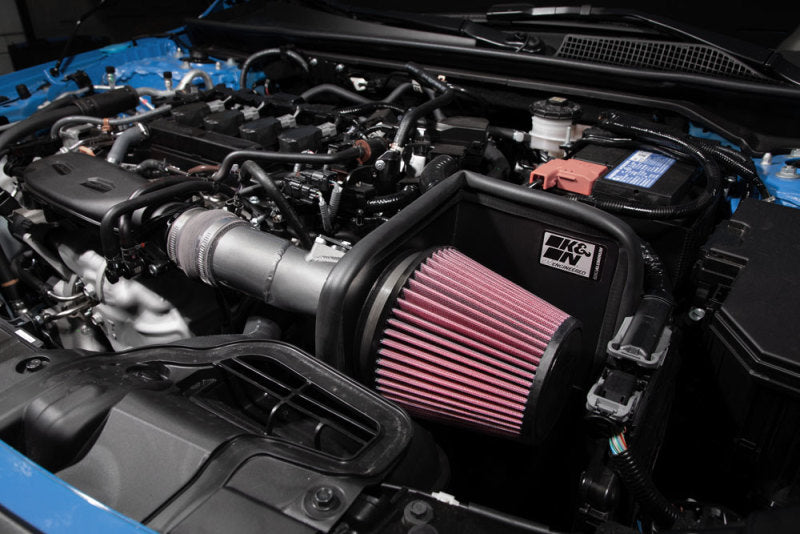K&N Engineering K&N 2022 Honda Civic 1.5L Turbo L4 Silver Typhoon Intake
