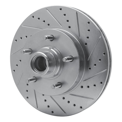 R1 Concepts R1 04-06 Ford E-150 Club Wagon Front Right Drilled & Slotted Silver Brake Rotor