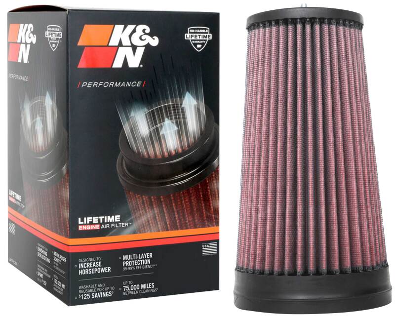 K&N Engineering K&N Universal Unique Air Filter 2-3/4in FLG x 4-21/32in Base x 3-1/2in Top x 8-1/4in Height
