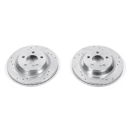 PowerStop Power Stop 99-03 Mercedes-Benz CL500 Rear Evolution Drilled & Slotted Rotors - Pair