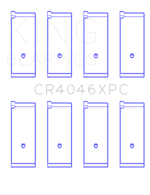 King Engine Bearings King Honda B20B4 / B20Z2 / D16 Series ZC 16V (Size 0.25 Oversized) Coated Rod Bearing Set