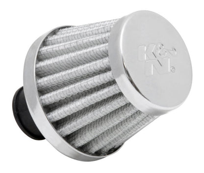 K&N Engineering K&N 2in Base OD x .375in Flange ID x 1.75in H Rubber Base Crankcase Vent Filter - White