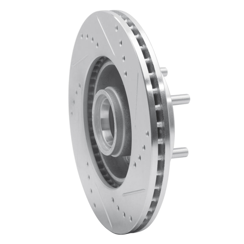 R1 Concepts R1 82-87 Volvo 740 Front Left Drilled & Slotted Silver Brake Rotor