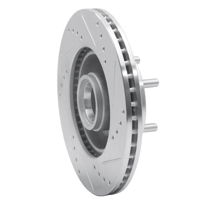 R1 Concepts R1 82-87 Volvo 740 Front Left Drilled & Slotted Silver Brake Rotor