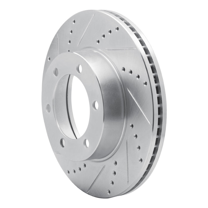R1 Concepts R1 00-07 Toyota SEQUOIA Front Left Drilled & Slotted Silver Brake Rotor