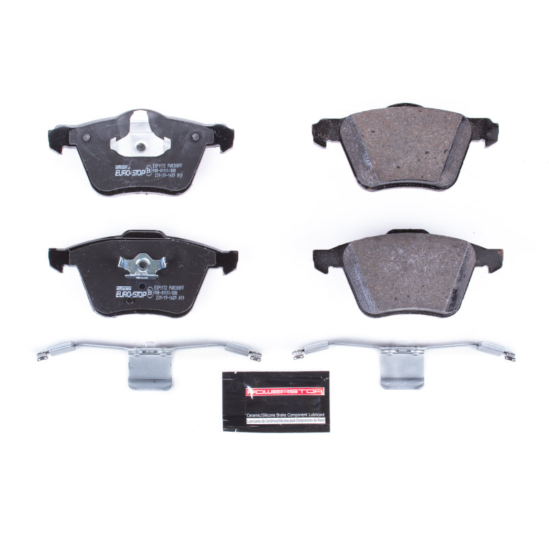 PowerStop Power Stop 10-14 Volvo XC90 Euro-Stop ECE-R90 Front Brake Pads