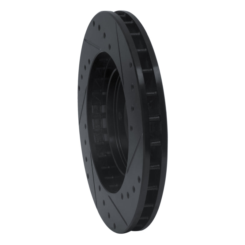 R1 Concepts R1 91-93 Dodge STEALTH Front Left Drilled & Slotted Black Brake Rotor