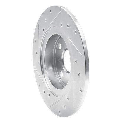 R1 Concepts R1 87-89 Toyota MR2 Rear Right Drilled & Slotted Silver Brake Rotor