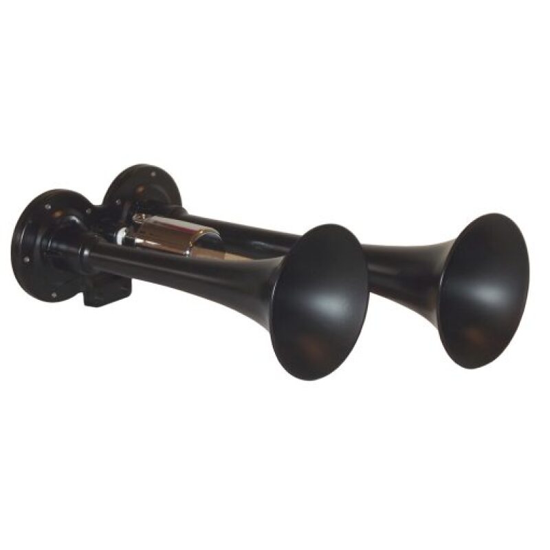 Kleinn Air Horns Kleinn Black Dual Horn/ 10In/7.5In - XCR2.0 Coated Zinc Alloy