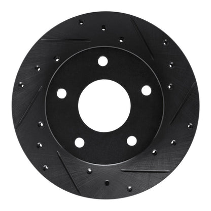 R1 Concepts R1 82-88 Chevrolet Camaro Rear Right Drilled & Slotted Black Brake Rotor
