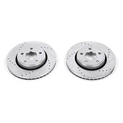 PowerStop Power Stop 11-19 Dodge Durango Front Evolution Drilled & Slotted Rotors - Pair