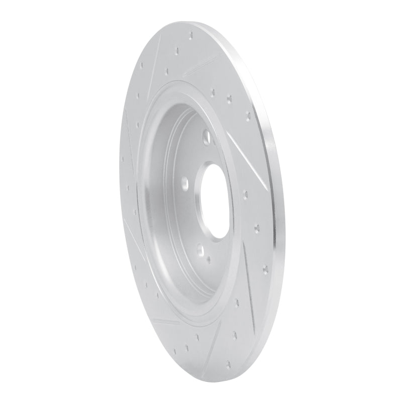 R1 Concepts R1 18-25 Honda Odyssey Rear Right Drilled & Slotted Silver Brake Rotor