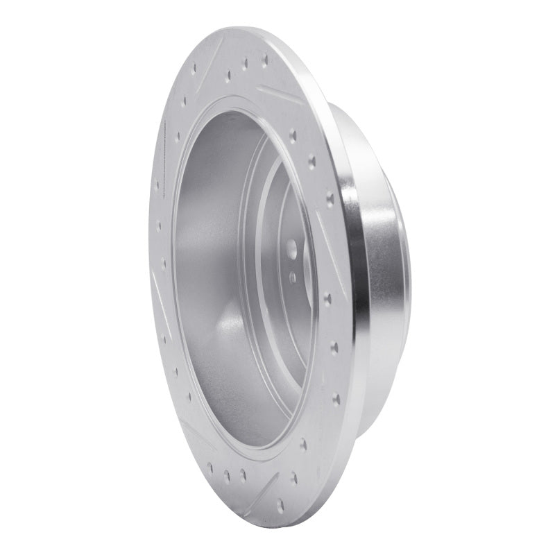 R1 Concepts R1 04-06 Kia AMANTI Rear Right Drilled & Slotted Silver Brake Rotor