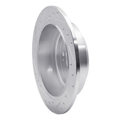 R1 Concepts R1 04-06 Kia AMANTI Rear Right Drilled & Slotted Silver Brake Rotor