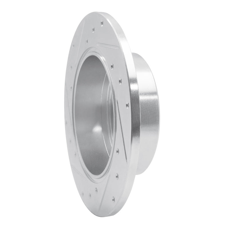 R1 Concepts R1 00-04 Toyota Avalon Rear Right Drilled & Slotted Silver Brake Rotor