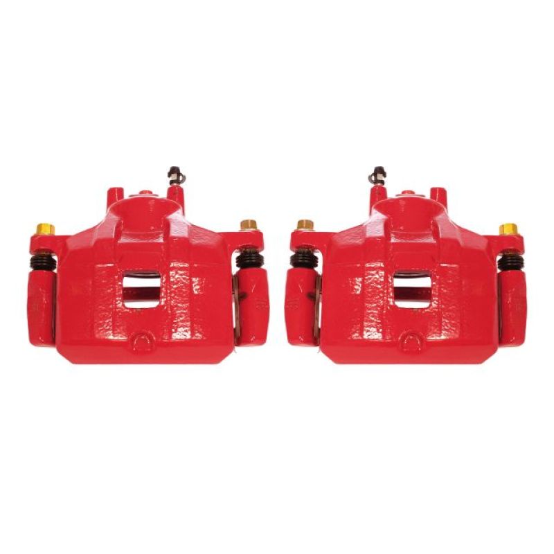PowerStop Power Stop 08-17 Mitsubishi Lancer Front Red Calipers w/Brackets - Pair