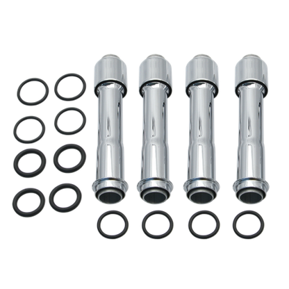 S&S Cycle 2017+ M8 Models Pushrod Cover Kit - Chrome