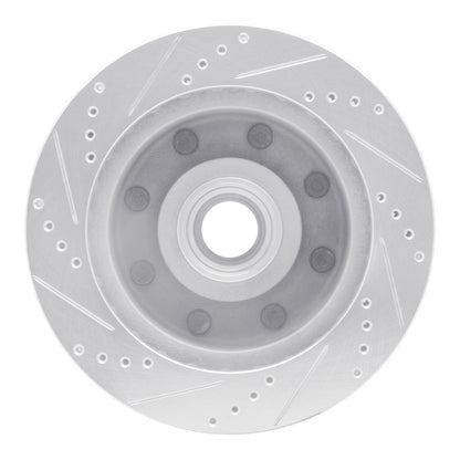 R1 Concepts R1 99-02 Ford F-250 2WD (Super Duty) Front Right Drilled & Slotted Silver Brake Rotor