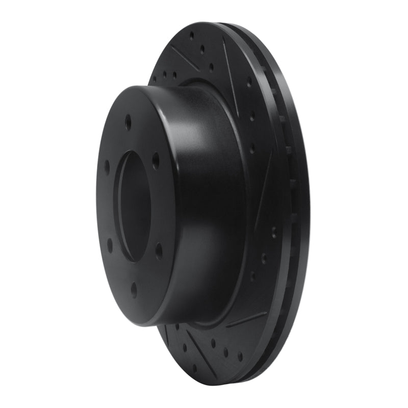 R1 Concepts R1 19-25 Ford BRONCO Rear Right Drilled & Slotted Black Brake Rotor