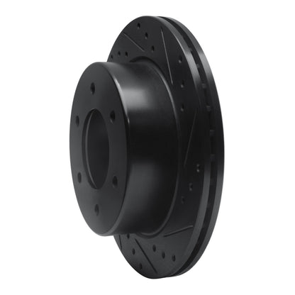 R1 Concepts R1 19-25 Ford BRONCO Rear Right Drilled & Slotted Black Brake Rotor