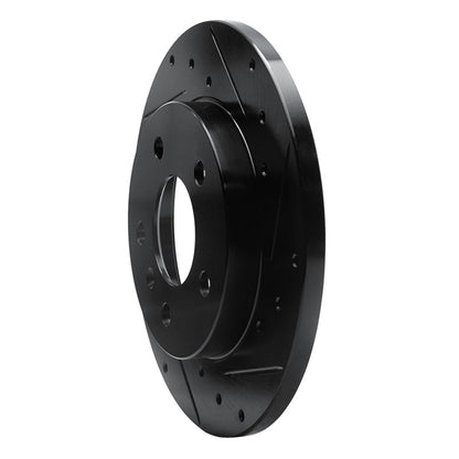 R1 Concepts R1 04-16 Buick Allure Rear Right Drilled & Slotted Black Brake Rotor