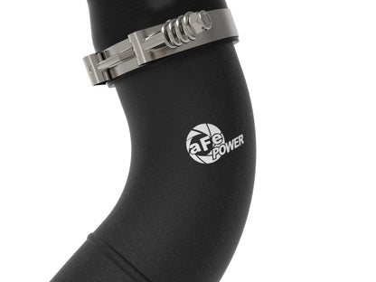 aFe BladeRunner 3-1/2in Aluminum Cold Charge Pipe Black RAM Diesel Trucks 25-26 L6-6.7L (td)