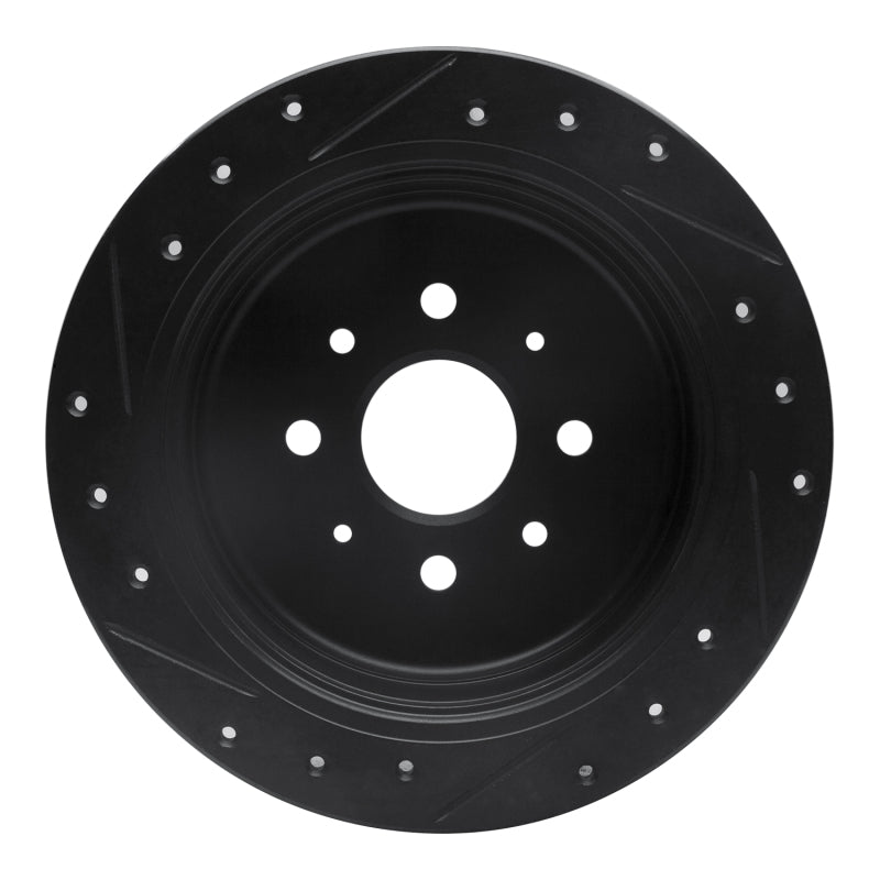 R1 Concepts R1 99-03 Renault SCENIC (Mexico) Rear Right Drilled & Slotted Black Brake Rotor