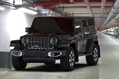 Rally Armor 18-25 Jeep JL Wrangler Black UR Mud Flap w/Red Logo