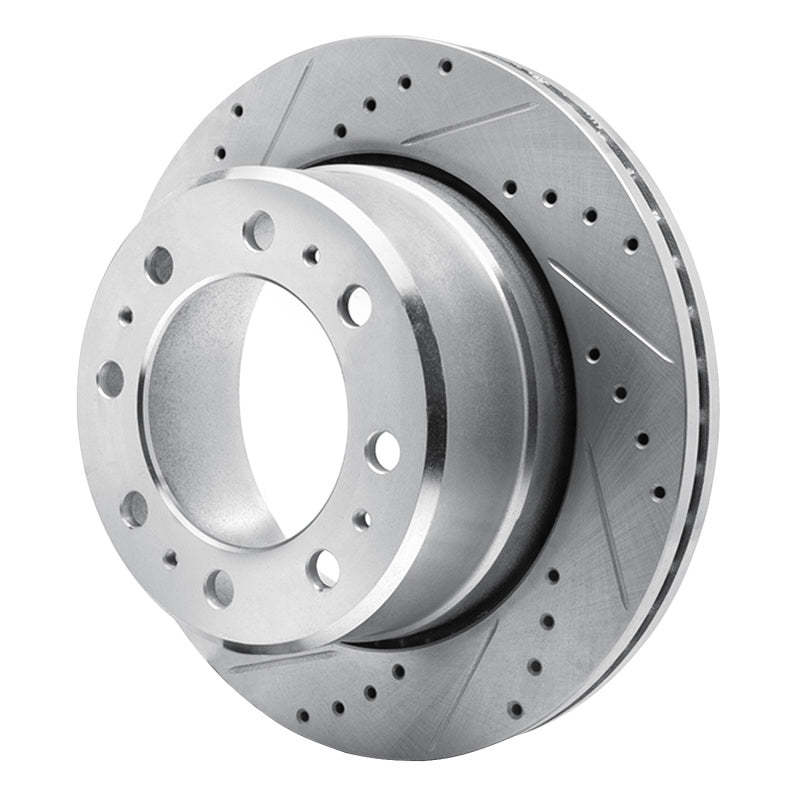 R1 Concepts R1 09-25 Dodge Ram 4000 (Mexico) Rear Left Drilled & Slotted Silver Brake Rotor