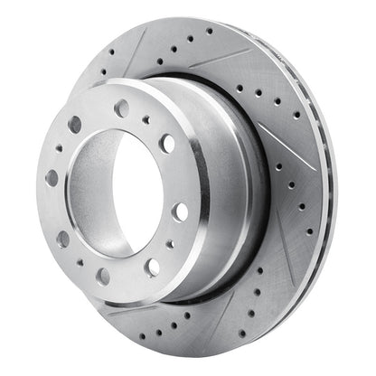 R1 Concepts R1 09-25 Dodge Ram 4000 (Mexico) Rear Left Drilled & Slotted Silver Brake Rotor