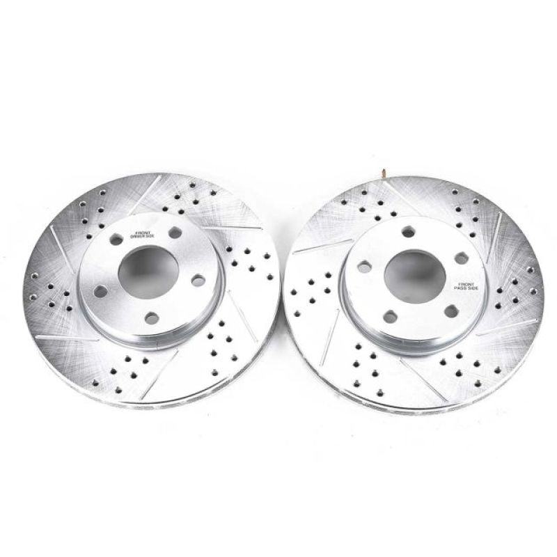 PowerStop Power Stop 14-18 Ford C-Max Front Evolution Drilled & Slotted Rotors - Pair