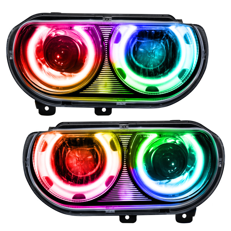 ORACLE Lighting Oracle 08-14 Dodge Challenger SMD HL (HID Style) - ColorSHIFT
