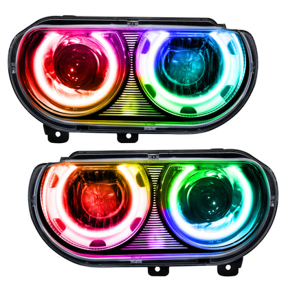 ORACLE Lighting Oracle 08-14 Dodge Challenger SMD HL (HID Style) - ColorSHIFT
