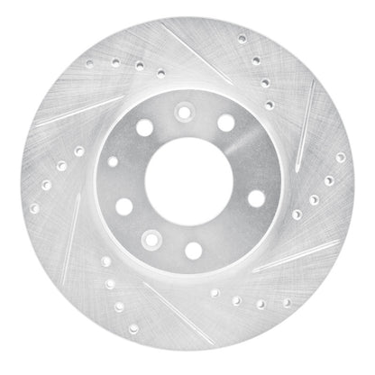 R1 Concepts R1 03-05 Mazda 6 Front Right Drilled & Slotted Silver Brake Rotor