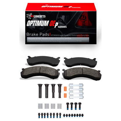 R1 Concepts R1 98-24 Beaver Motorcoach Monterey Front/Rear Optimum OE Pads & Hardware Kit