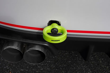 Perrin Performance PERRIN 15-21 Subaru WRX/STI / 24-26 Crosstrek / 25-26 Forester Tow Hook Kit (Rear) - Neon Yellow