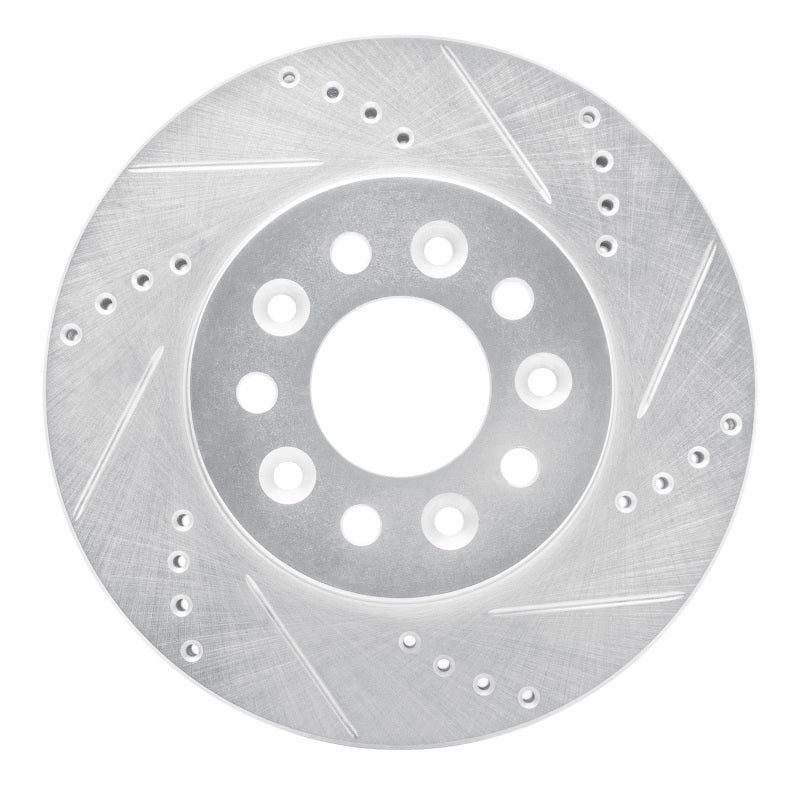 R1 Concepts R1 04-07 Ford Freestar Front Right Drilled & Slotted Silver Brake Rotor