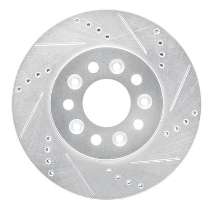R1 Concepts R1 04-07 Ford Freestar Front Right Drilled & Slotted Silver Brake Rotor