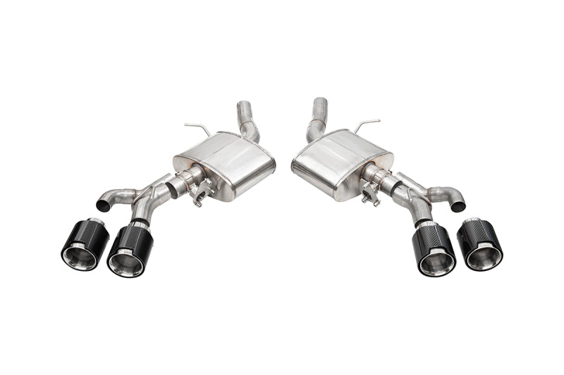 CORSA Performance Corsa 22-25 Cadillac CT4 V Blackwing 3in Active Valve Axle-Back - 4.5in Carbon Fiber Polished Tip