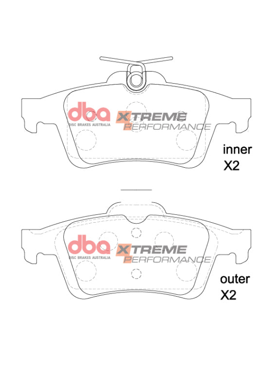 DBA 12-19 Ford Focus ST XP Performance Rear Brake Pads