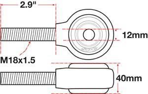 SPC Performance xAxis Rod End Ball Joint