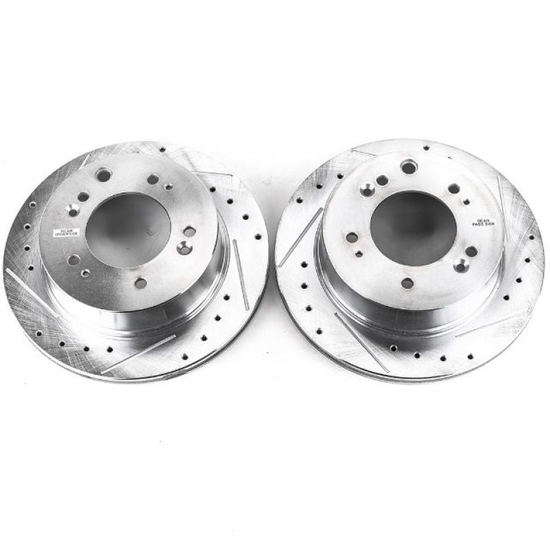 PowerStop Power Stop 07-09 Kia Sorento Rear Evolution Drilled & Slotted Rotors - Pair