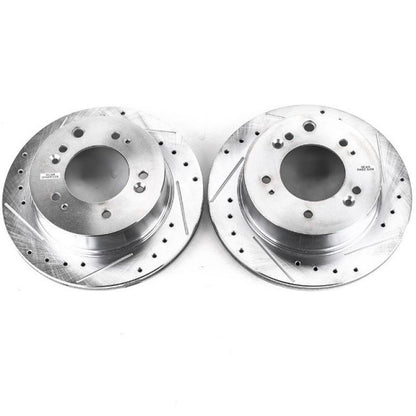 PowerStop Power Stop 07-09 Kia Sorento Rear Evolution Drilled & Slotted Rotors - Pair