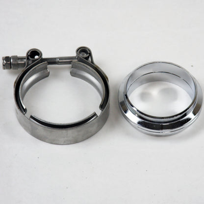 Granatelli Motor Sports Granatelli 2.5in Flat Flanges w/V-Band Clamp