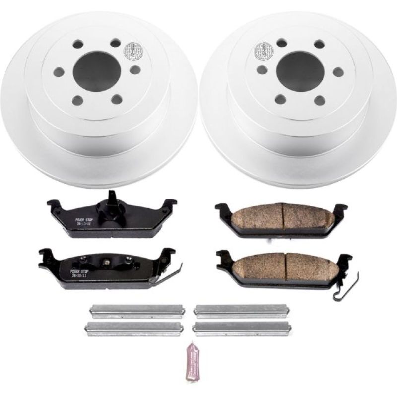 PowerStop Power Stop 03-04 Dodge Dakota Rear Z17 Evolution Geomet Coated Brake Kit